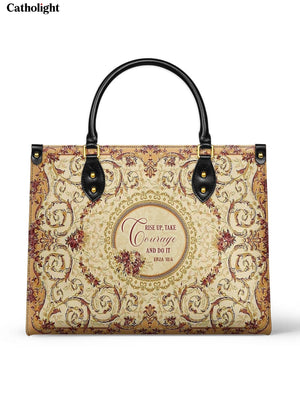 Catholight Strength in Grace Leather Bag