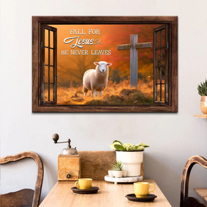 Lost Sheep, Fall For Jesus, Wall Art Canvas Print 01acxd220425