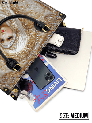 Catholight Heavenly Grace In Radiant Splendor Leather Bag