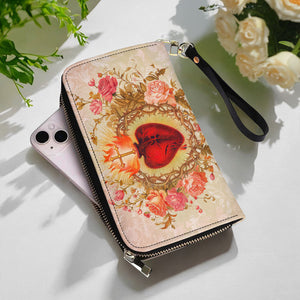 Sacred Heart of Grace Leather Wallet Purse 07acxn030425