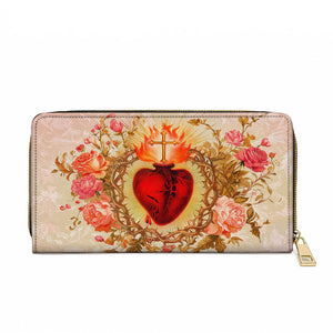 Sacred Heart of Grace Leather Wallet Purse 07acxn030425