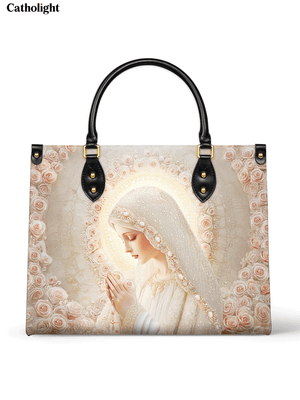 Catholight Rose Halo Devotion Leather Bag