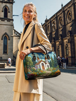 Catholight Path to Faith Leather Bag