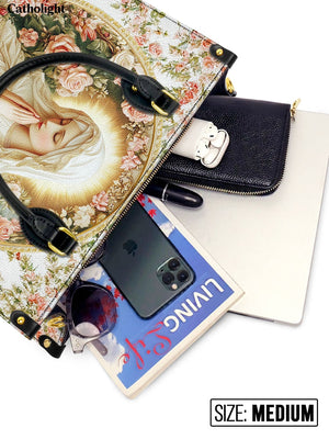 Catholight Virgin Mary's Grace Leather Bag