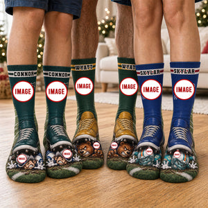 Defeated Under My Feet Socks - Personalized Gifts For Sport Lovers 04qhdt240926