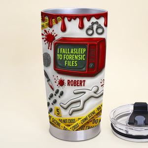 Crime Scene Tumbler, Personalized Gifts For True Crime Fans 03totn090825