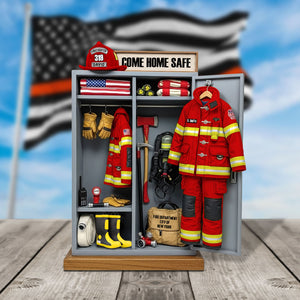 Firefighter Personal Locker Plaque - Personalized Gifts For Firefighter 06qhtn290525-Homacus