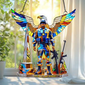 Veteran Suncatcher - Personalized Gifts For Veteran 02tgtn040825