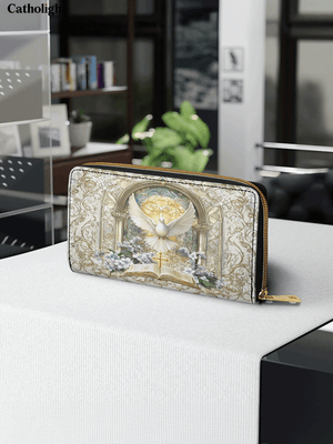 Catholight Sanctuary of the Holy Spirit - Leather Wallet Purse