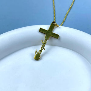 Personalized Cross Name Necklace 29-Homacus