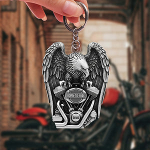 Fierce Motorcycle Engine Keychain - Personalized Gifts For Bikers 04qhtn120625