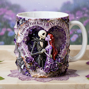 Kissing Skeleton Couple Coffee Mug - Personalized Gifts For Couple 03nata130126