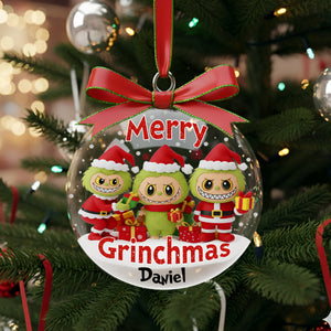 Cute Xmas Monster Personalized Gifts For Chrismas Ornament 01pglu270925