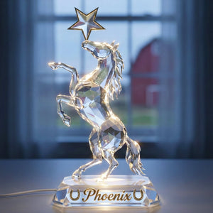 Charming Horse Rear Up Light Box - Personalized Gifts For Horse Lovers 01qhqn251225