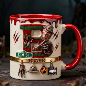 Nightmare Alphabet Initial Letter Accent Mug - Personalized Gifts 03qhqn140126