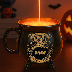 Cute Trouble Witch Cauldron Mug - Personalized Gifts For Witch Lovers 02tota210825