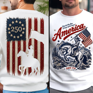 Land Of The Free - Celebrated America 250th Anniversary Shirt - Personalized Gifts For Patriots 05paqn280526
