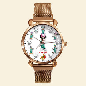Cartoon Character Mesh Strap Quartz Watch – Personalized Gifts for Nurse 01naqn170725