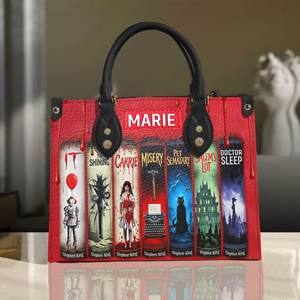Creepy Stories Leather Bag - Personalized Halloween Gifts For Fans 04NALU130825