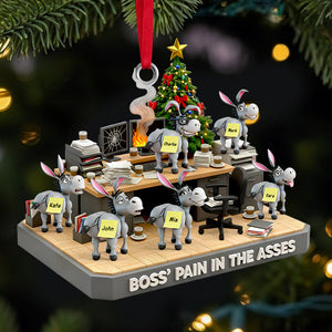 Boss’s Donkey Squad Christmas Ornament Personalized Gifts for Coworkers 02QHDT221025