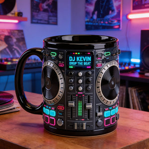 DJ Tables Coffee Mug Personalized Gifts For Disc Jockey 03natn070226 Music Lovers