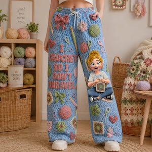 Crochet Girl Pajama Pants - Personalized Gifts For Crochet Lovers 06nalu171225