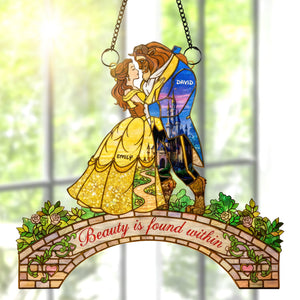 Romantic Couple Suncatcher Ornament - Personalized Gifts For Couple 04kiqn281125