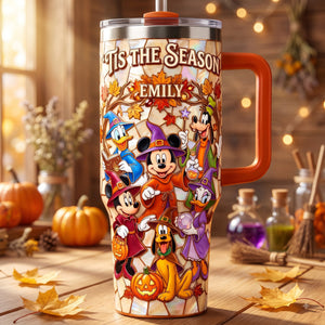 Tis The Season Tumbler With Handle - Personalized Gifts 01paqn290726