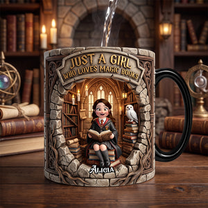 Fantasy Library Magic Mug - Personalized Gifts For Book Lovers 06NADH130726