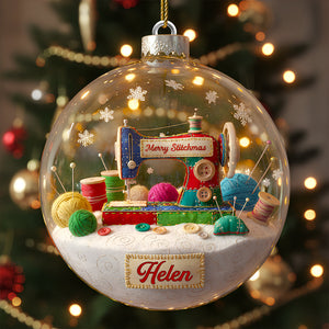 Merry Sewing Christmas Ornament Personalized Gifts for Sewing Lovers 01KIDT300925