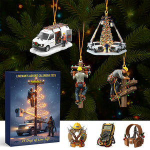 Personalized Gifts For Lineman Christmas Advent Calendar Blind Box 03namg311025