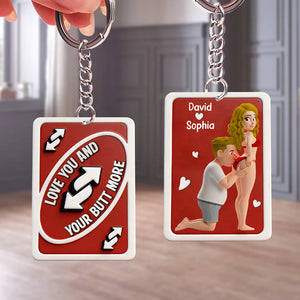 Personalized Funny Gifts For Couple Keychain 07natn181225 Valentine Gifts