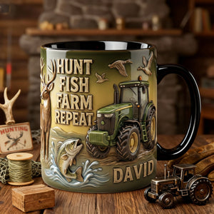Hunt Fish Farm Accent Mug - Personalized Gifts For Farmer 05PALU260126