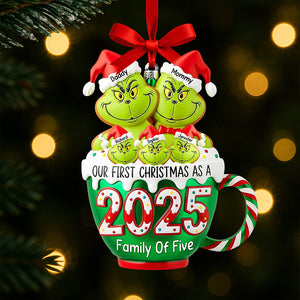 Playful Family Christmas Ornament - Personalized Gifts For Family 02tgqn180825