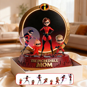 Super Mom and Kid Acrylic Plaque - Personalized Gifts For Mother 02tymg260226