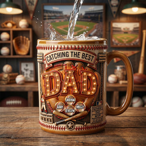 Baseball Dad MVP Coffee Mug - Personalized Gifts For Dad 03padh110526