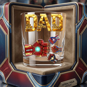 Dad The Legend Glass Mug - Personalized Gifts For Dad 03OHTA080526