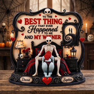 Naughty Spooky Couple Acrylic Plaque - Personalized Gifts For Couple 05tydh260526