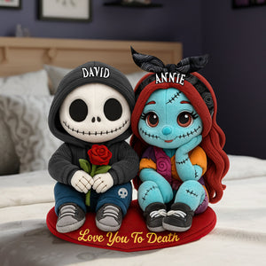 Spooky Cute Couples Pillow - Personalized Gifts For Couples 08HULU111125