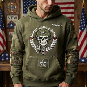 Veteran Military Tribute Hoodie - Personalized Gift For Veteran 03TGLU301225