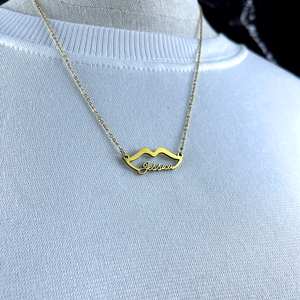 Personalized Name Necklace - Sweet Kiss Charm 38-Homacus
