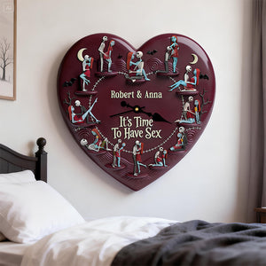 Cheeky Couple Wall Clock - Personalized Gifts For Couple 1 Layer Acrylic Hanging Wall Clock 02NADT261225