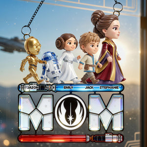 Warrior Mom Suncatcher Ornament - Personalized Gifts For Mom 01NADT040426