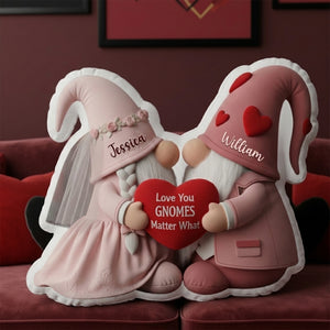 Sweet Gnome Romance Couples Pillow - Personalized Gifts For Couples 07HYLU261125