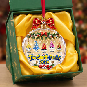 Family Tree Ornament - Personalized Christmas Gifts 03OHTN070926