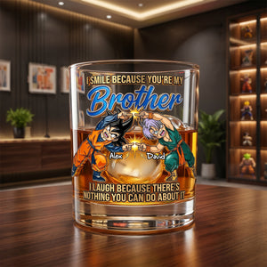 Brothers Forever Round Glass - Personalized Gifts For Brothers 05NADH100626