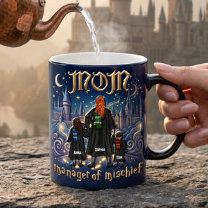 Fantasy School Mom Color Changing Ceramic Coffee Mug - Personalized Gifts For Mother's Day Heat Changing Mug 05NATN240326