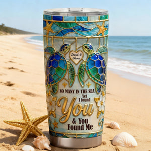 Ocean Love Tumbler - Personalized Gifts For Couple Tumbler 05TOTN150126 - Tumbler Cup - GoDuckee