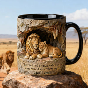 Romantic Wildlife Couple Coffee Mug – Personalized Gifts For Couple 05hylu130126