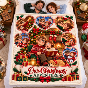 Our Christmas Adventure Blanket - Personalized Gifts For Couple 02toqn131026